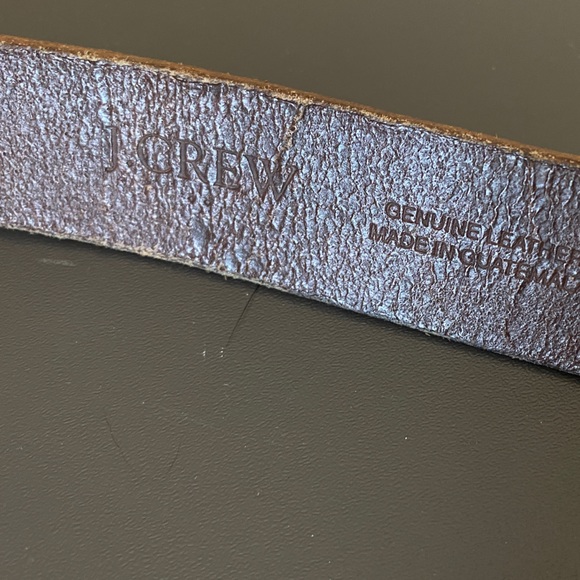 J Crew brown leather belt. Silver tone buckle. - Picture 5 of 5